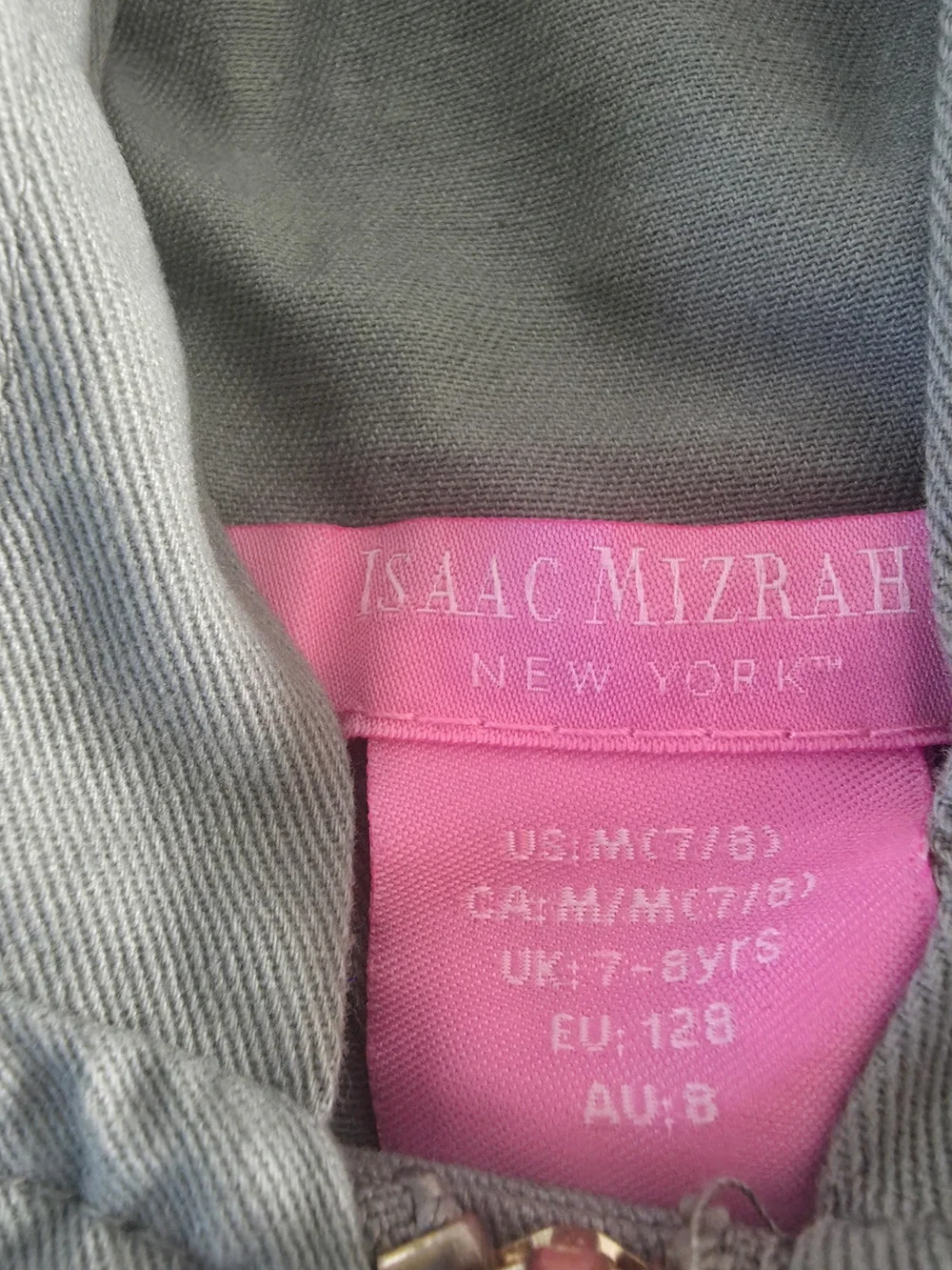 Isaac Mizrahi Mint Hooded Kids Jacket with Pink Drawcord